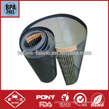 Lateral reinforced bull nose teflon glass mesh dryer belt